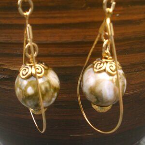Antique Dangle Teardrop Earrings